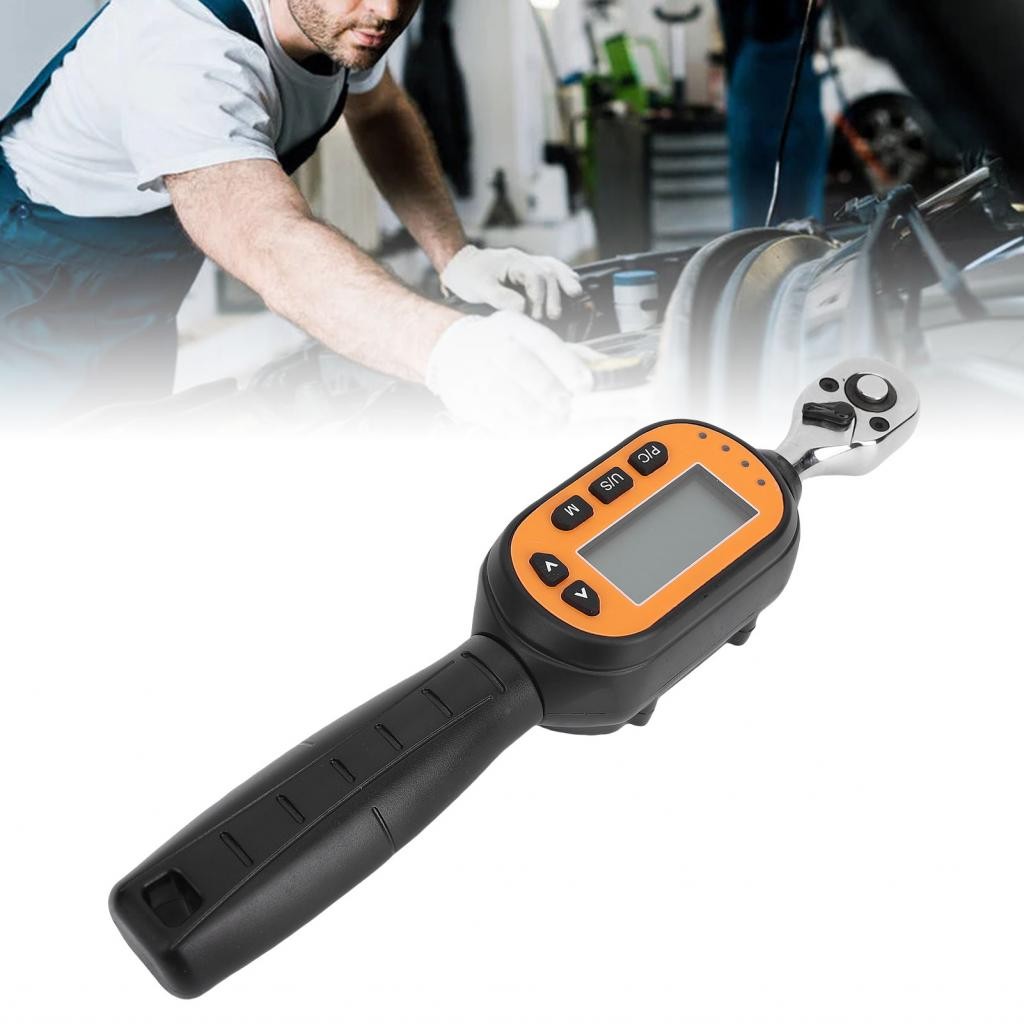 LocalCamera-th Digital Display Torsion Wrench 1/4 นิ้วเชื่อมต่อ 0.9-30N · M Spanner อิเล็กทรอนิกส์ที