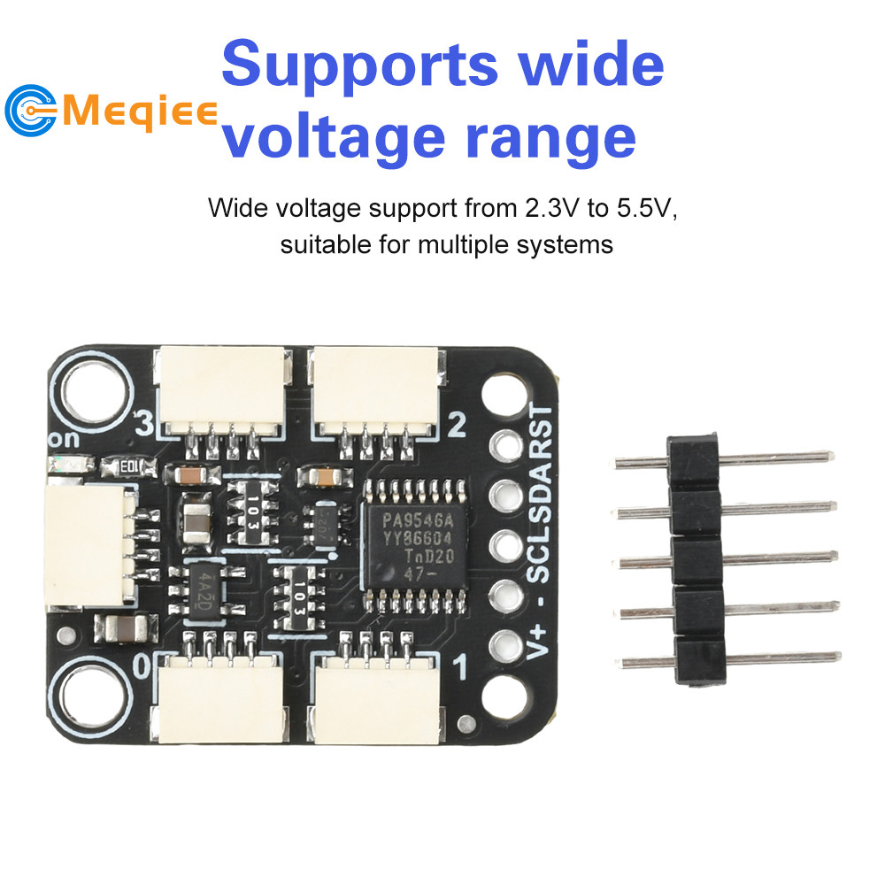 PCA9546 4-Channel I2C Multiplexer ใช้งานร่วมกับ STEMMA QT/Qwiic Interface Header Pins ไม่บัดกรี