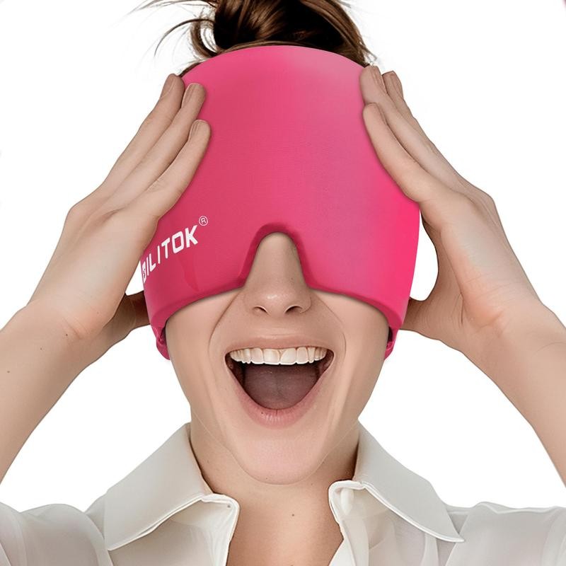 [Nova]Migraine Headache Relief Cap, Gel lce Head Wrap for Tension and Stress Relief.Suitable for Hom