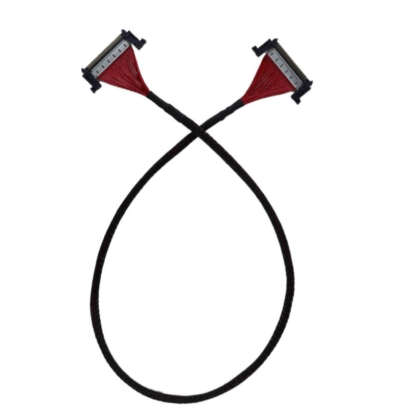 0.5 Spacing 8K สายโคแอกเชียลความเร็วสูง 4K สายหน้าจอเดียวกันย้อนกลับสายส่งสัญญาณความเร็วสูง FI-RE51P