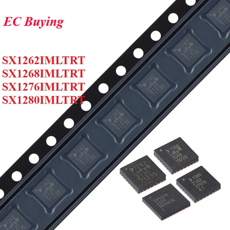 1 ชิ้น SX1262 SX1268 SX1276 SX1280 SX1262IMLTRT SX1268IMLTRT SX1280IMLTRT QFN-24 28 ชิป SX1276IMLTRT