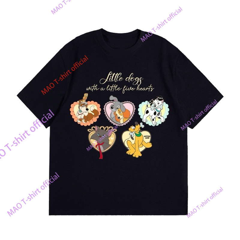 COD✅ (จัดส่งในกรุงเทพฯ)MAO Shop เสื้อยืดOversize ดิสนี่หัวใจ เสื้อยืดผู้หญิง โอเวอร์ไซส์ สไตล์ฮิปฮอป เนื้อผ้านุ่ม สีสวย