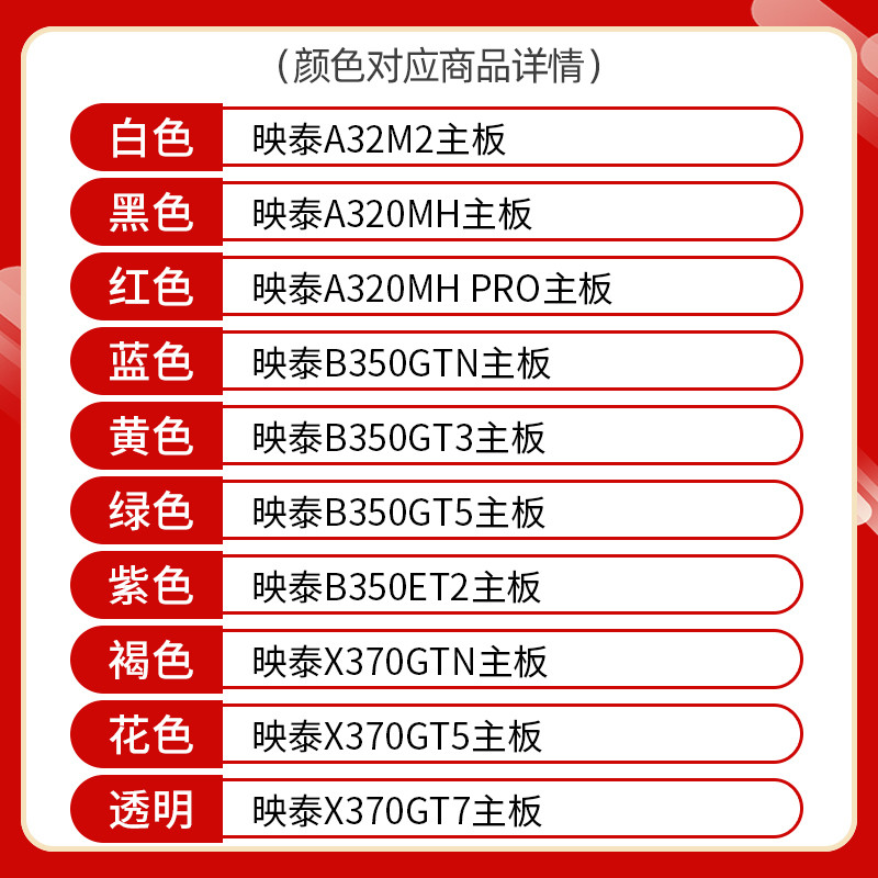 [พลิกอย่างเป็นทางการ 9.5% ใหม่ การประกันคุณภาพสามเดือน] เมนบอร์ด BIOSTAR Yingtai B350/A320/X370 ITX