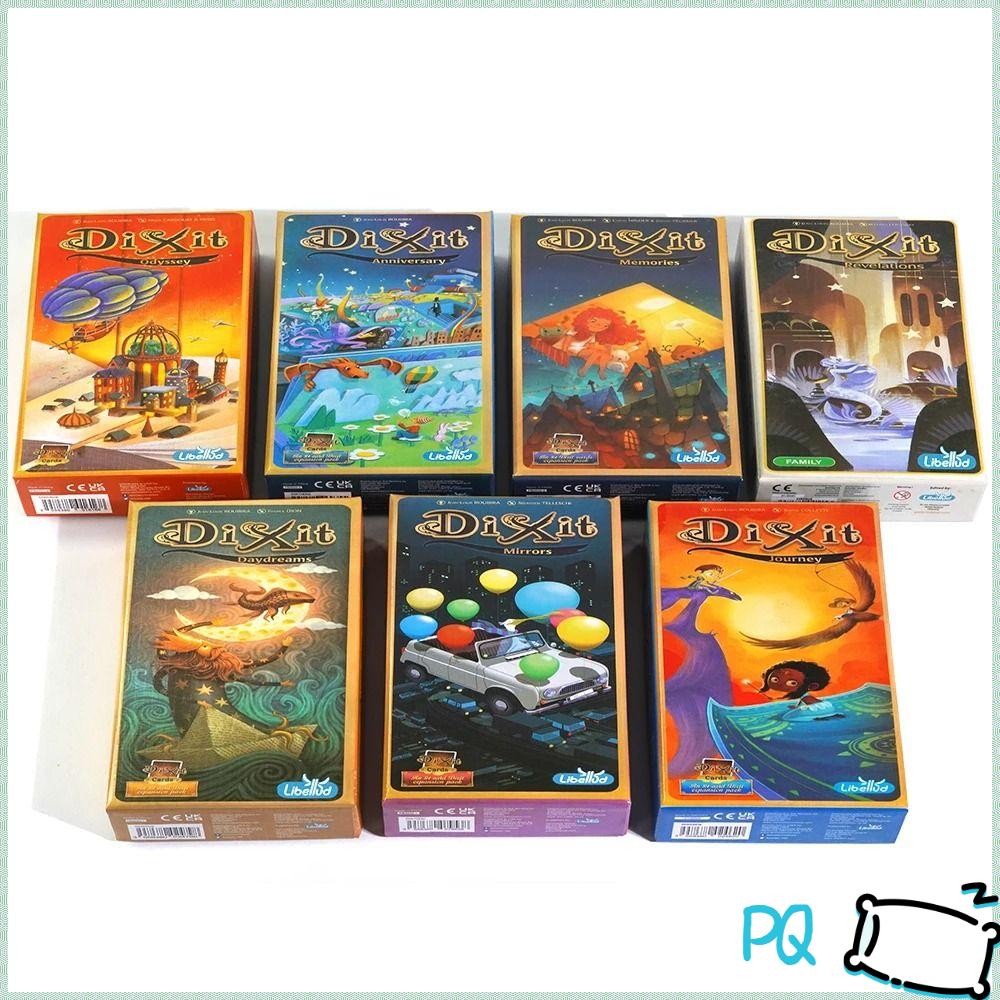 PQ 1Box Dixit Expansion Pack, Friend Play Family Gathering Board Game Card, Strategic Camping Party 