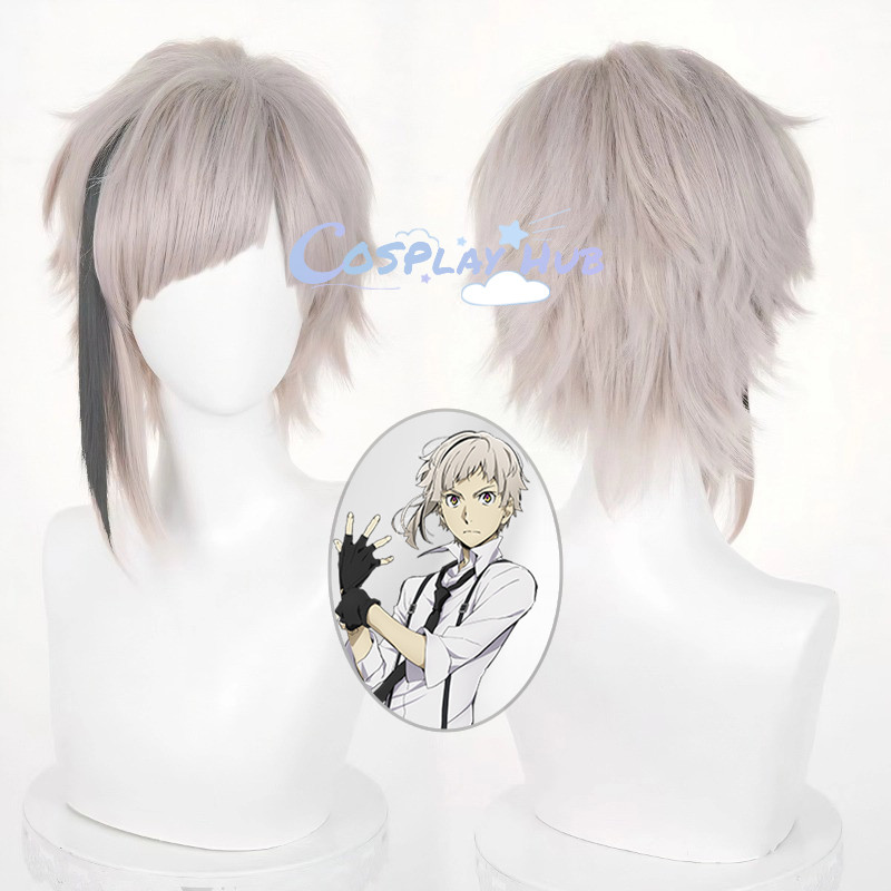 [Cosplay Hub] คอสเพลย์ Nakajima Atsushi จาก Bungo Stray Dogs วิกผมพร้อมไฮไลท์