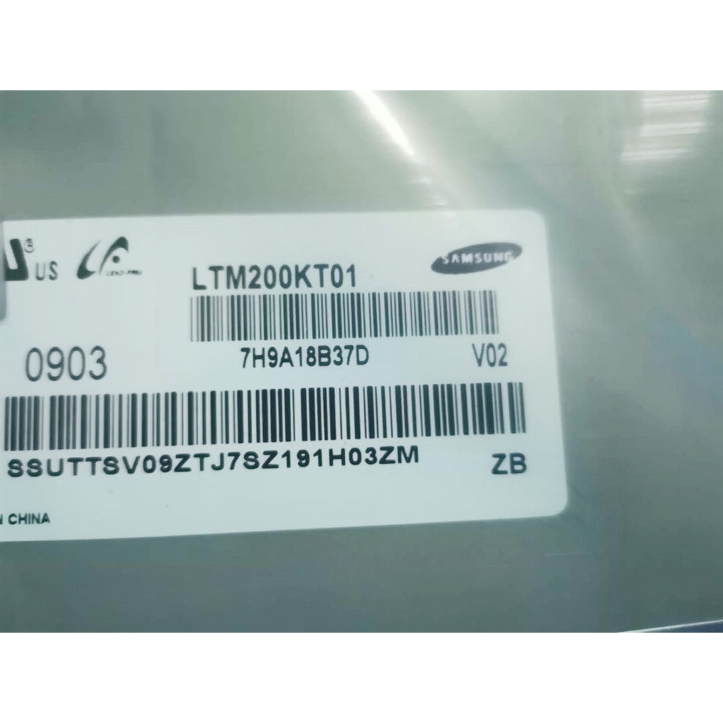 Original Ready Stock LTM200KT01/LTM200KT10/LTM200KT12/LTM200KT03 หน้าจอ LCD