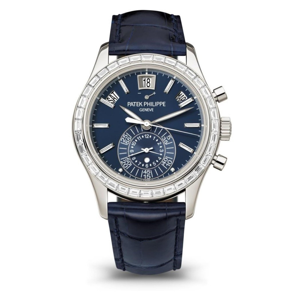 Patek Philippe Philippe Philippe Complex Function Timepiece PT950 Platinum Original Diamond นาฬิกาผู
