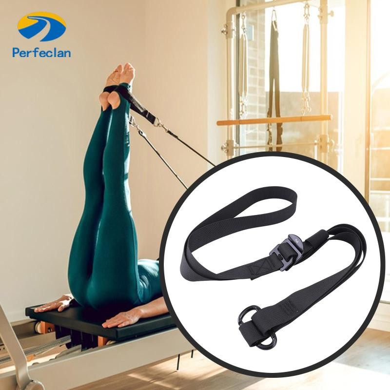 Perfectlan Yoga Pilates Strap เข็มขัดยืดเอวสำหรับเครื่อง Reformer พิลาทิส