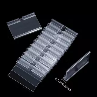 ป้ายราคาพลาสติก PVC 6x4 5x4cm 8x4cm 20/100 ป้ายราคา ป้ายติดราคา ฮุกเหล็ก ชั้นวาง ป้ายพลาสติก อุปกรณ์ร้านค้า ขายของ