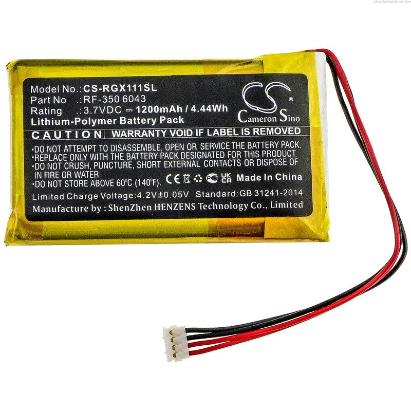 Cameron Sino 3.7V 1200mAh GPS, Navigator แบตเตอรี่ RF-350 6043 สําหรับ Renkforce GX-111, GX111 + เคร