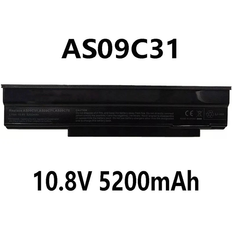 AS09C31 10.8V 5200mAh แบตเตอรี่สําหรับ Acer Extensa 5635Z 5635ZG สําหรับ GATEWAY NV4400 AS09C71 AS09