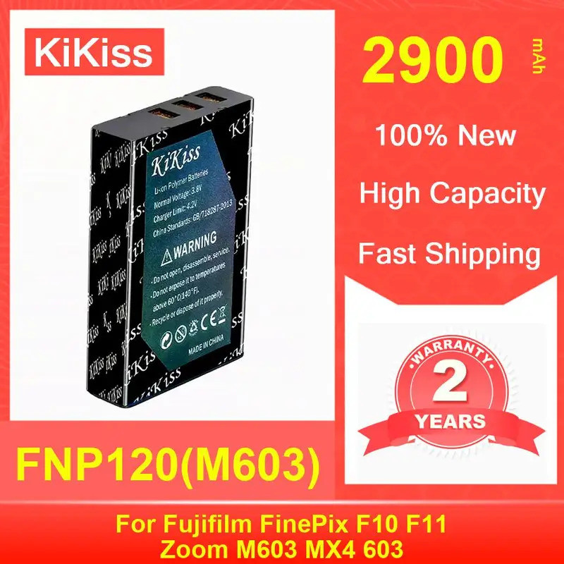 แบตเตอรี่กล้องดิจิตอลที่มีประสิทธิภาพ FNP120(M603) สําหรับ Fujifilm FinePix F10 F11 ซูม M603 MX4 603