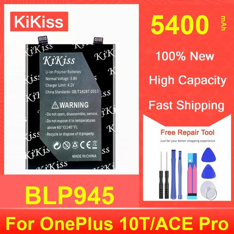 แบตเตอรี่โทรศัพท์มือถือประสิทธิภาพสูง BLP945 สําหรับ OnePlus 10T/ACE Pro