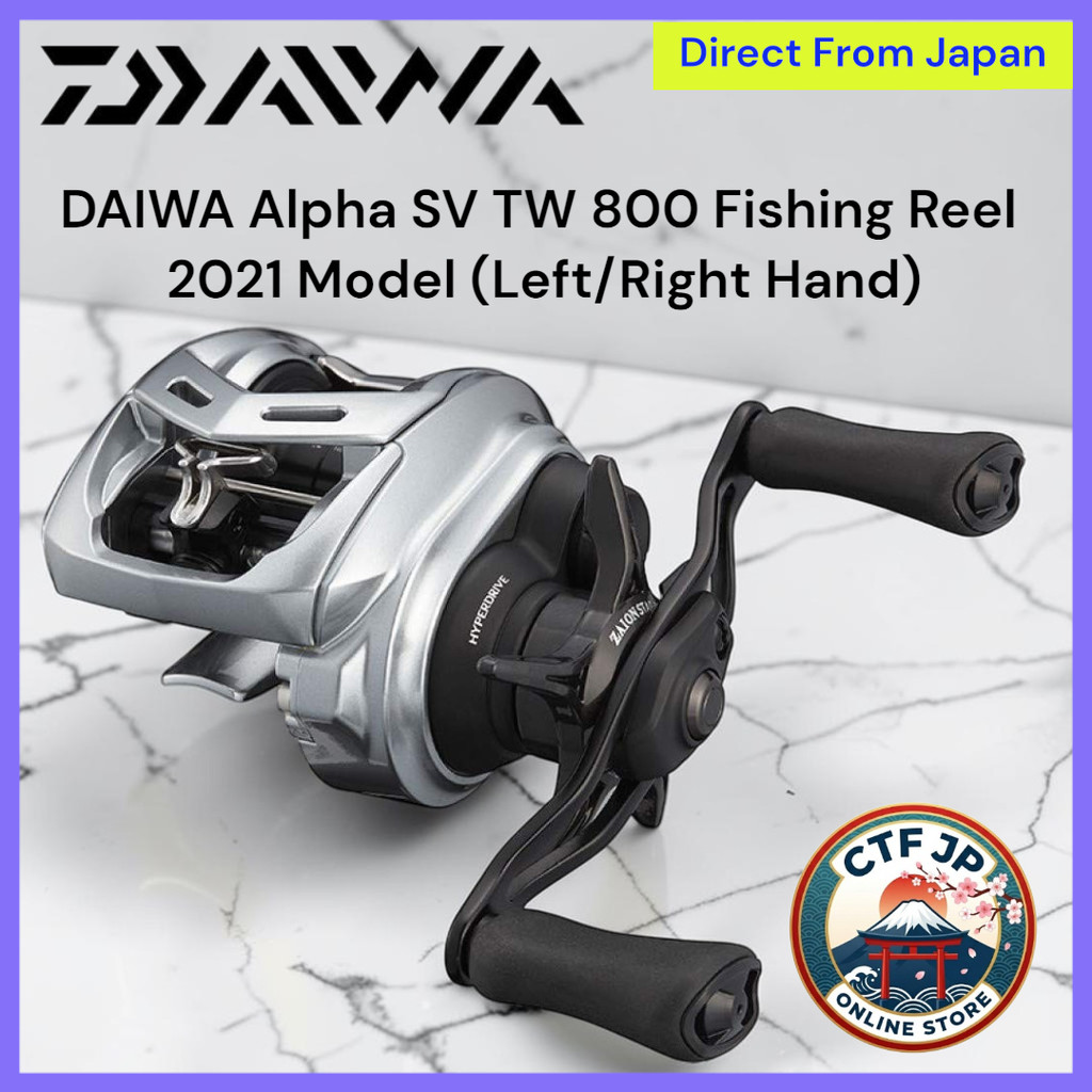 DAIWA Alpha SV TW 800 Fishing Reel - 2021 Model (Left/Right Hand)
