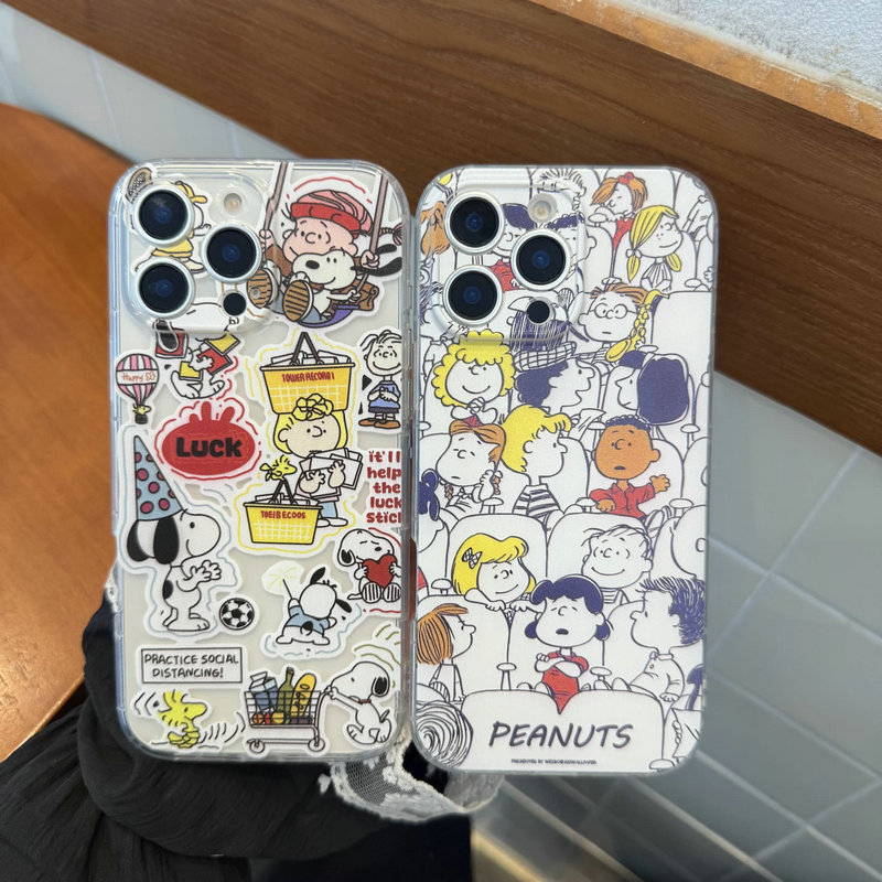เคส iPhone 18promax น่ารัก Snoopy Soft Clear Case สําหรับ IP13/14 IP17Air IP17pro IP16promax 13proma