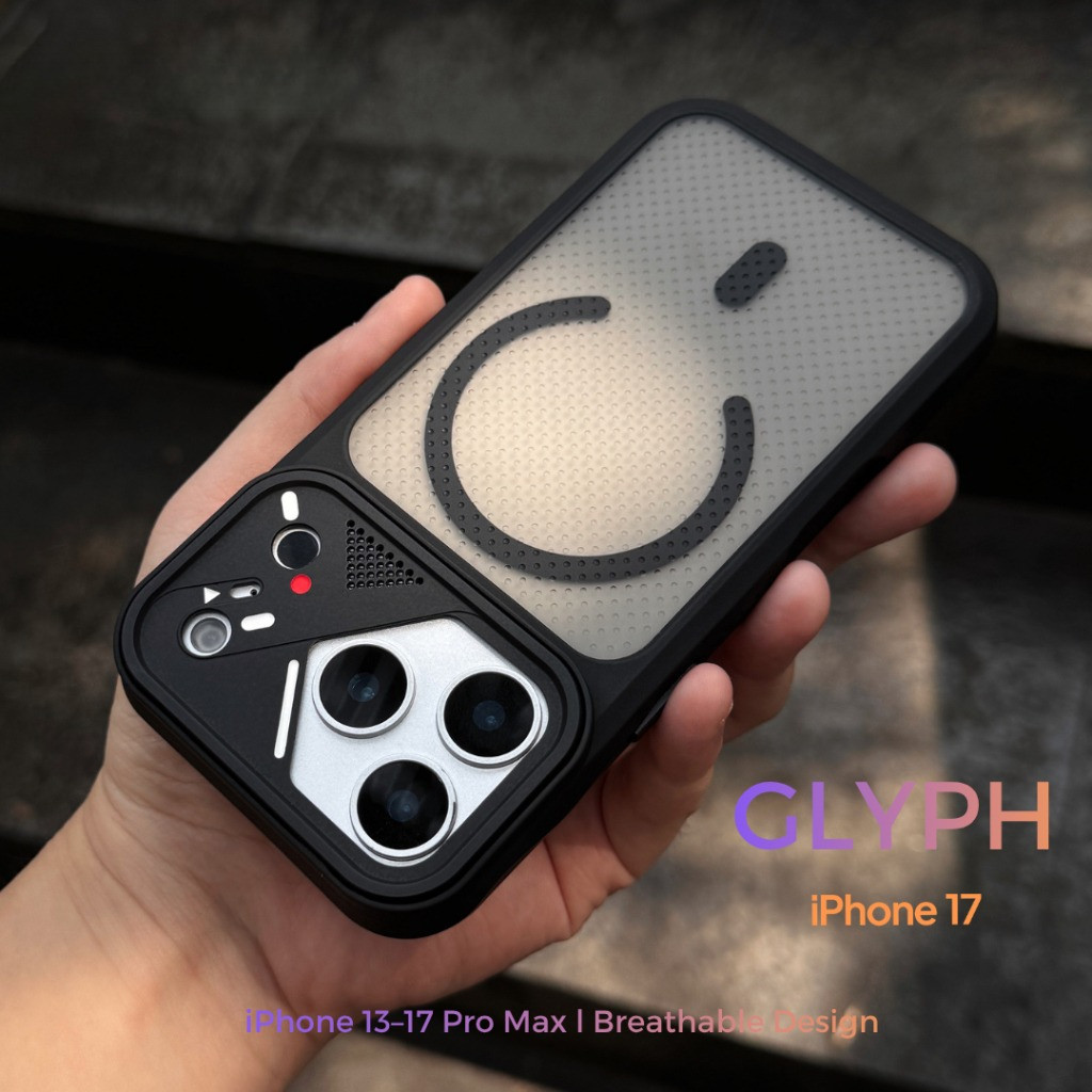 Premium Micro Hole การกระจายความร้อน Matte Magnetic อะคริลิคสําหรับ iPhone 17 Pro Max 16 Pro Max 15 14 13 12 Pro Max 14/15/16Plus ฝาครอบกันกระแทก
