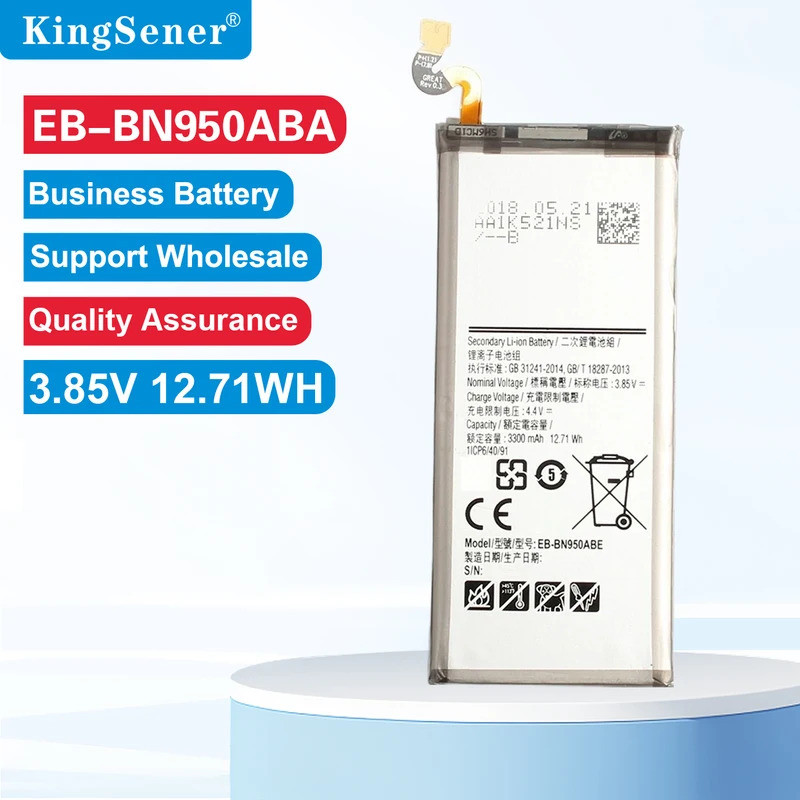 3.85V 3300mAh EB-BN950ABA เปลี่ยนแบตเตอรี่สําหรับ Samsung Galaxy หมายเหตุ 8 N950U N950U1 N950 N950W 