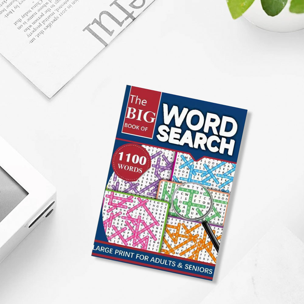 Large Print Word Search Puzzle Book 1100 Words Brain Training Book