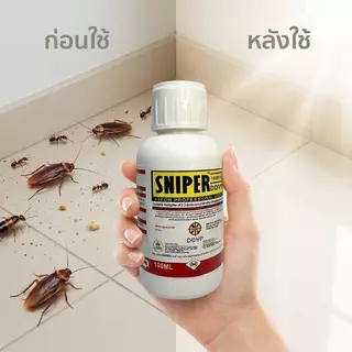 ยาฆ่าแมลง DDVP 77.5% ขนาด 100 มล. สูตรแรงไม่มีสี ใช้พ่นกำจัดปลวกและแมลงสาบ สเปรย์ฆ่าหมัดและเหาได้รวดเร็ว