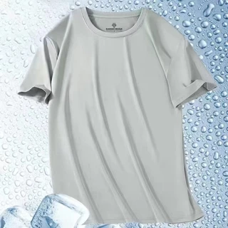 เสื้อยืดระบายอากาศเย็นสบายผ้าไอซ์ซิลค์ แห้งไวใส่สบายไม่ร้อน เหมาะสําหรับทั้งชายและหญิง