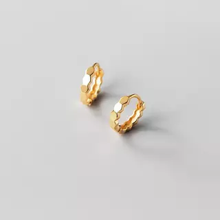 Beehive Earrings ต่างหูเงินแท้ S925 [MERCELO]