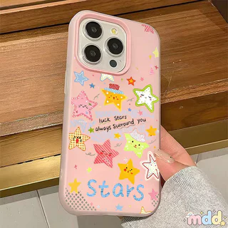 น่ารัก ดาว เคส For VIVO V60 V50 V30 Lite V60E V50E V30Pro V29E V25 V20 Y31 T4 Pro V23 Y72 Y52 Y29 2in1กันล้ม ปกป้อง