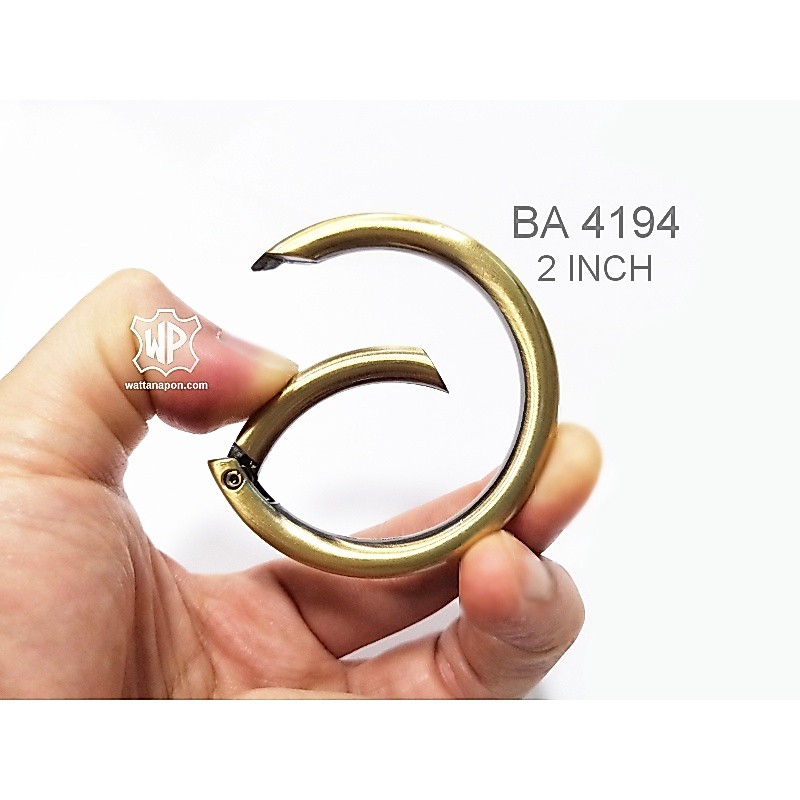 BA 4194 ตะขอกลม ห่วงสปริง ขนาด2นิ้ว 1ชิ้น Gate Spring O-Ring 2 inch 1 piece