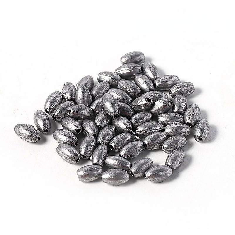 คุณภาพสูง ตะกั่ว Sinker 10g-70g ตกปลา Olive Shape Rig Sinkers ตกปลาตะกั่วน้ําหนักแยก Shot Sinking เหยื่อ Hook Tackle