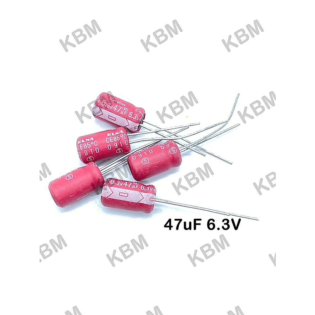 Capacitor (คาปาซิเตอร์) 47uF 25V 47uF 50V 47uF 63V NICHICON AUDIO CAPACITOR Fine Gold