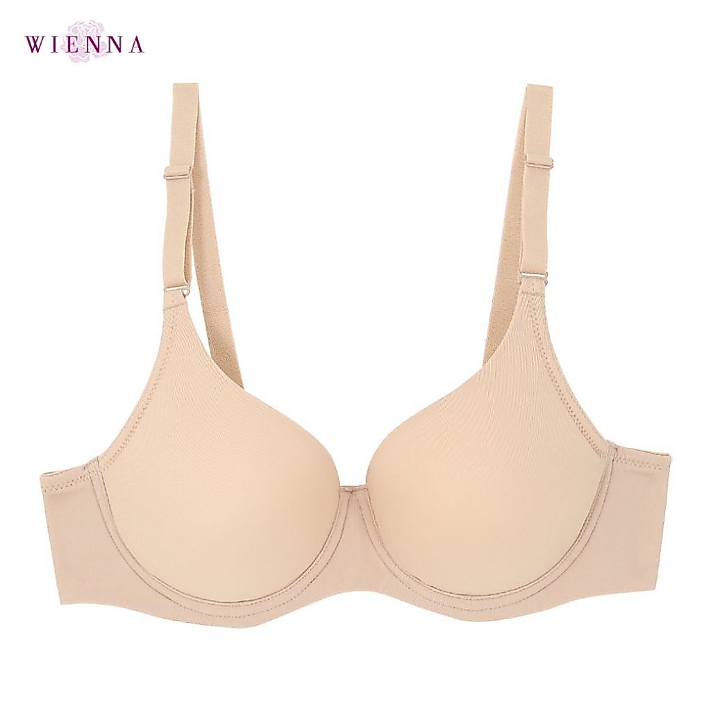 WIENNA BEST SELLER ชุดชั้นในเวียนนา Beauty DB27626  เต้าเรียบ มีโครง สีดำ สีเนื้อ สีเทา ไวน์แดง ชมพูแดง Lily Rose