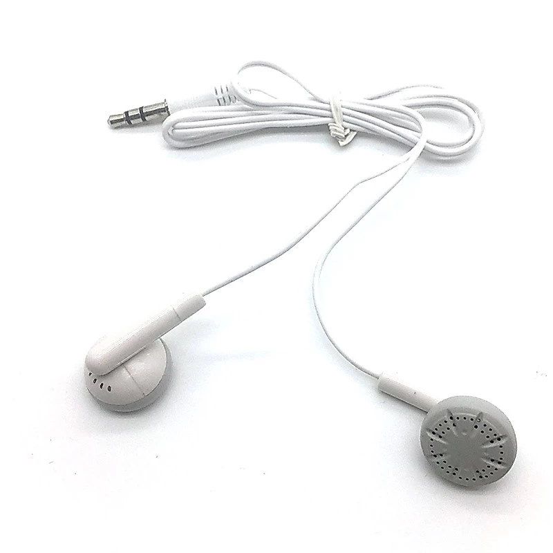 ชุดหูฟังแจ็คอินเอียร์ Mp3 3.5 มม. 60 ซม. คุณภาพสูง สีขาว สําหรับโทรศัพท์มือถือ