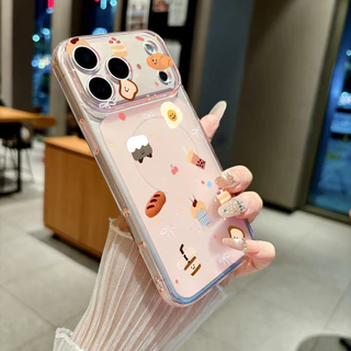 ขนมปังและขนมอบ For iPhone เคสไอโฟน 11 12 เปลือกที่เรียบง่าย 13 14 15 16 17 PLUS B4PRO MAX X XS MAX XR 7/8PLUS
