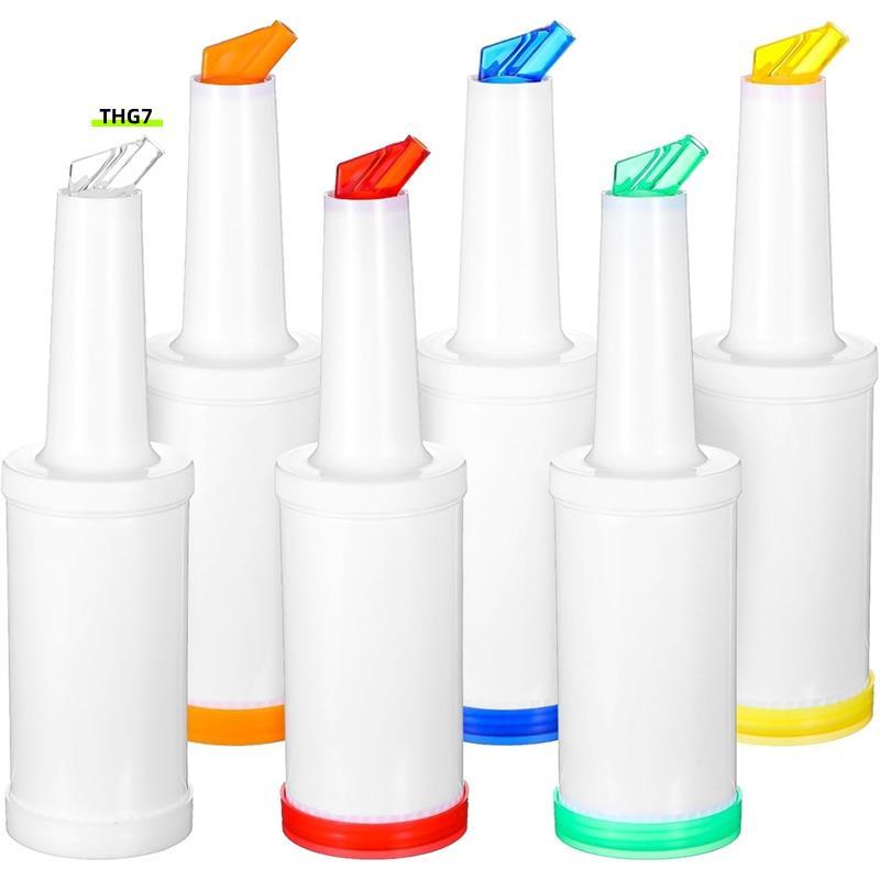 Belinda76 Pack Bar Juice Pour ขวดน้ําผลไม้ Pourers ตู้น้ําผลไม้พลาสติกสําหรับ Bar พร้อม Leakproof Sp
