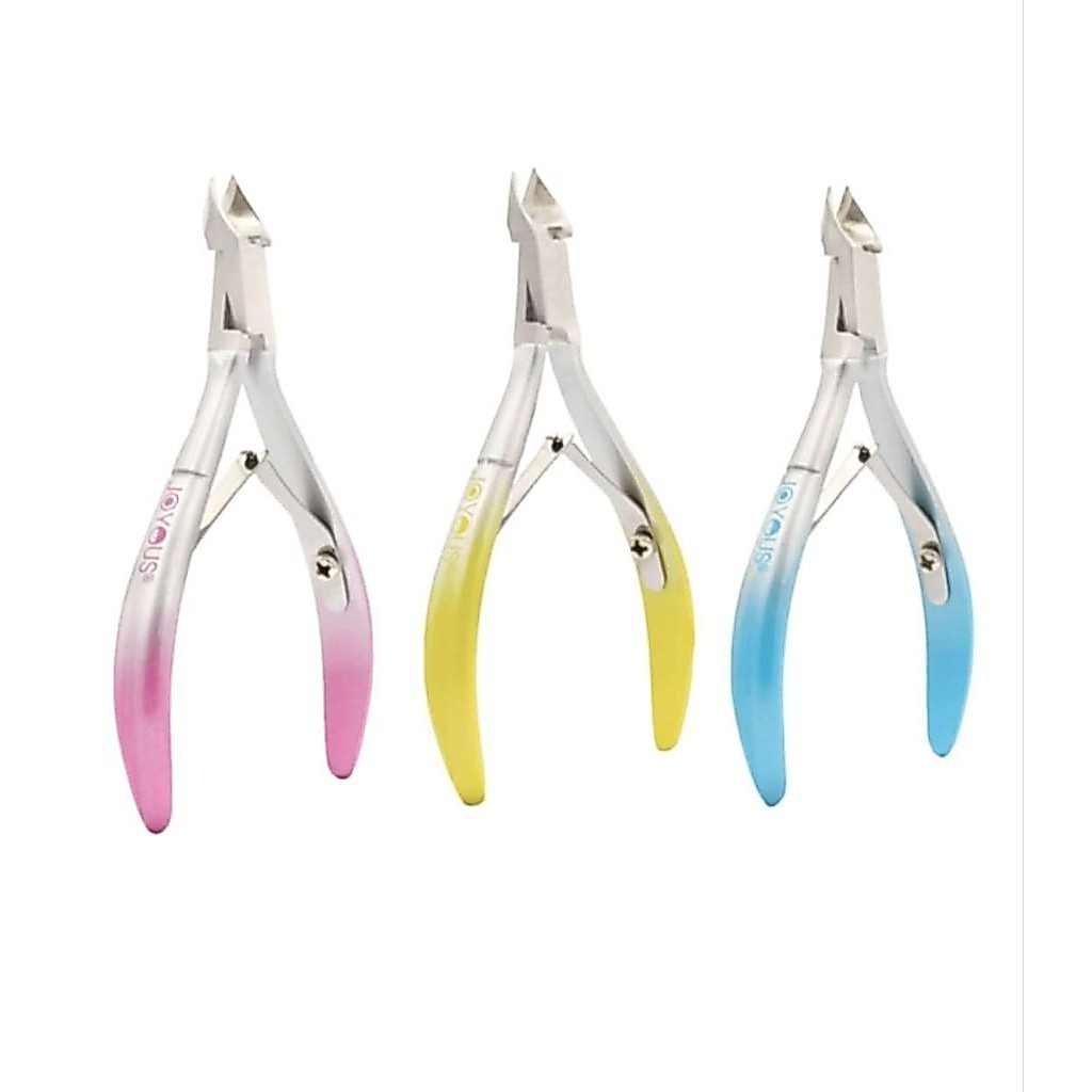 1 อัน กรรไกรตัดหนัง จอยอัส Joyous nail cuticle nipper cutter  mix color ทน คม ใช้ดี