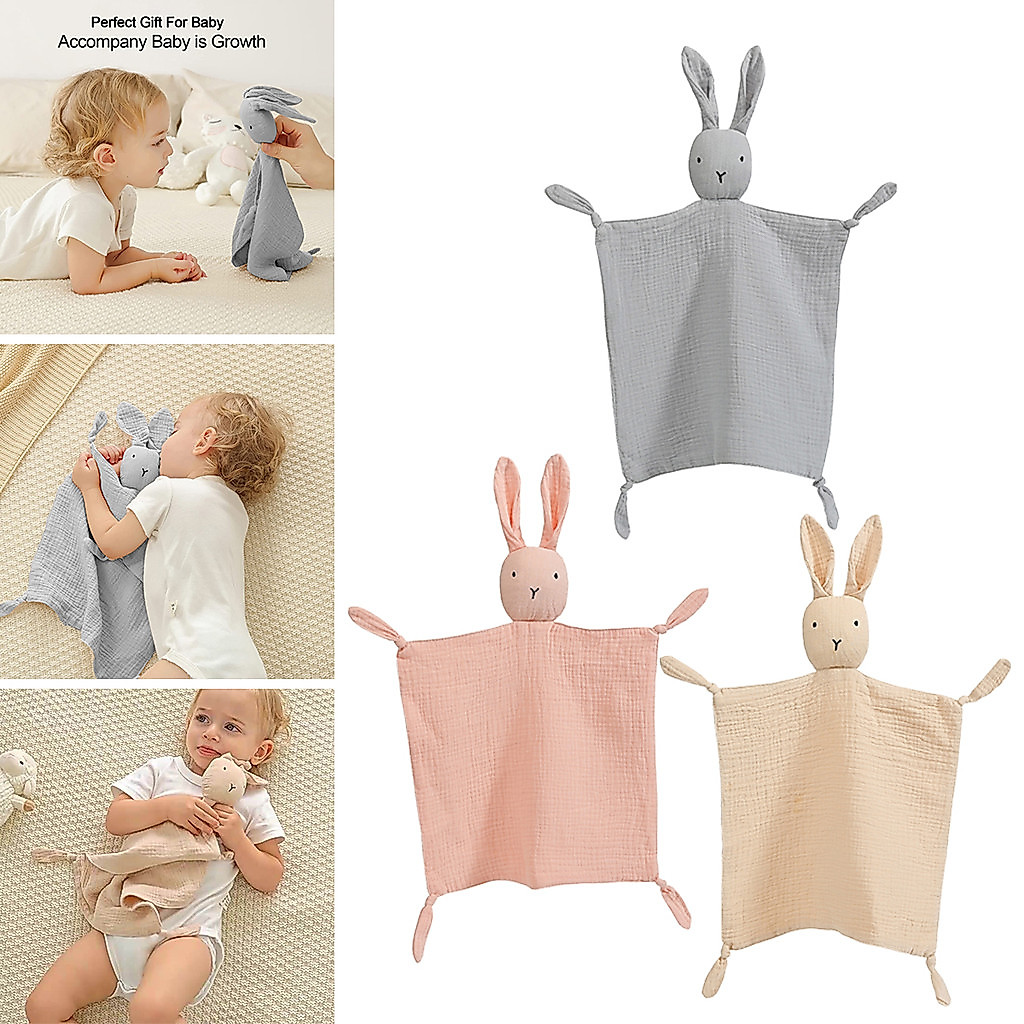 Muslin Baby Comfort ผ้าขนหนูนุ่มทารกแรกเกิดนอนตุ๊กตาเด็กแฟชั่นของเล่นบรรเทา Appease ผ้าเช็ดตัว Bibs
