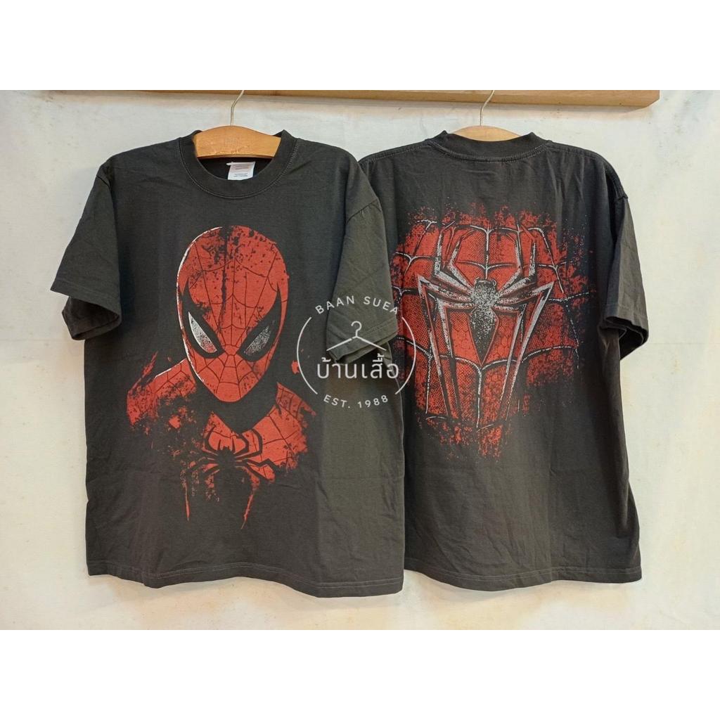 เสื้อลาย สไปร์เดอแมนSpider Dark Mask (ป้ายHanes)