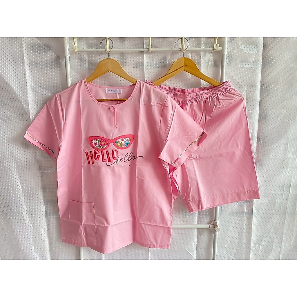 Wacoal WV2Y06 ชุดแขนสั้น+กางเกงขาสั้น คอกลม เนื้อผ้าบางเบา ใส่สบายตัว