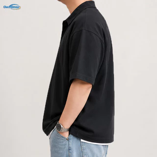 【4XL-8XL】 เสื้อโปโลผู้ชายพลัสไซส์ ทรงอยู่ทรง พรางหุ่น ซ่อนพุง ทรงหลวม ระบายอากาศได้ดี