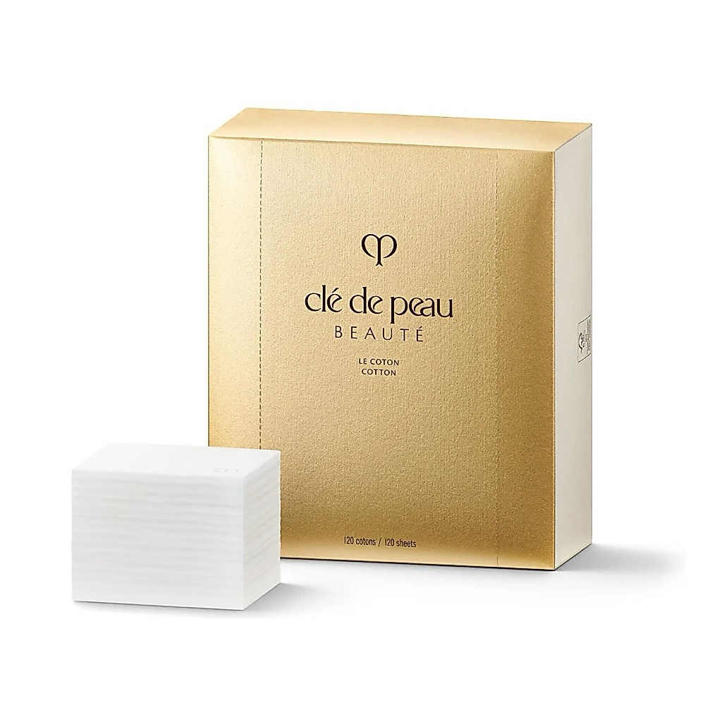Cle De Peau Beaute Cotton 120 แผ่น/กล่อง สำลีคุณภาพพรีเมี่ยม