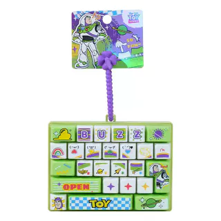 Disney-- คีย์บอร์ดลิขสิทธิ์ Pixar Toy Story Pop It Fidget Toy, คลายเครียดคีย์ตัวอักษร S