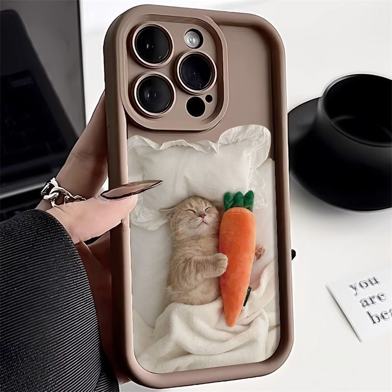 เคสโทรศัพท์แบบรวมทุกอย่าง Sleeping Cat เหมาะสําหรับ iPhone17promaxiPhone16 15 14por12/13 11
