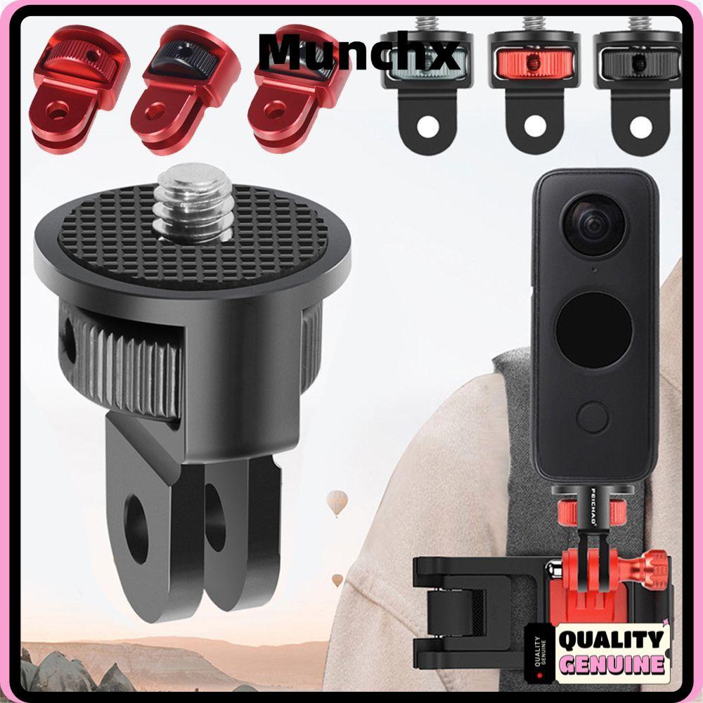 MUNCHX Mount Holder ขาตั้งอลูมิเนียมอุปกรณ์เสริมสําหรับกล้อง 1/4 นิ้วสกรูสําหรับ 10 9 Insta360 One X2 DJI Action 2