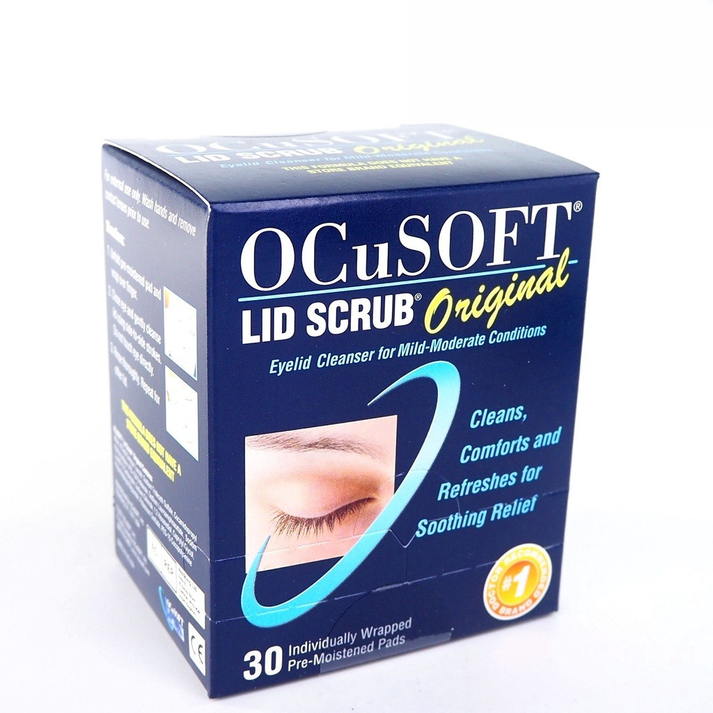 Ocusoft Lid Scrub Original Pad 30 ซอง / กล่อง Ocusoft Lid Scrub Original