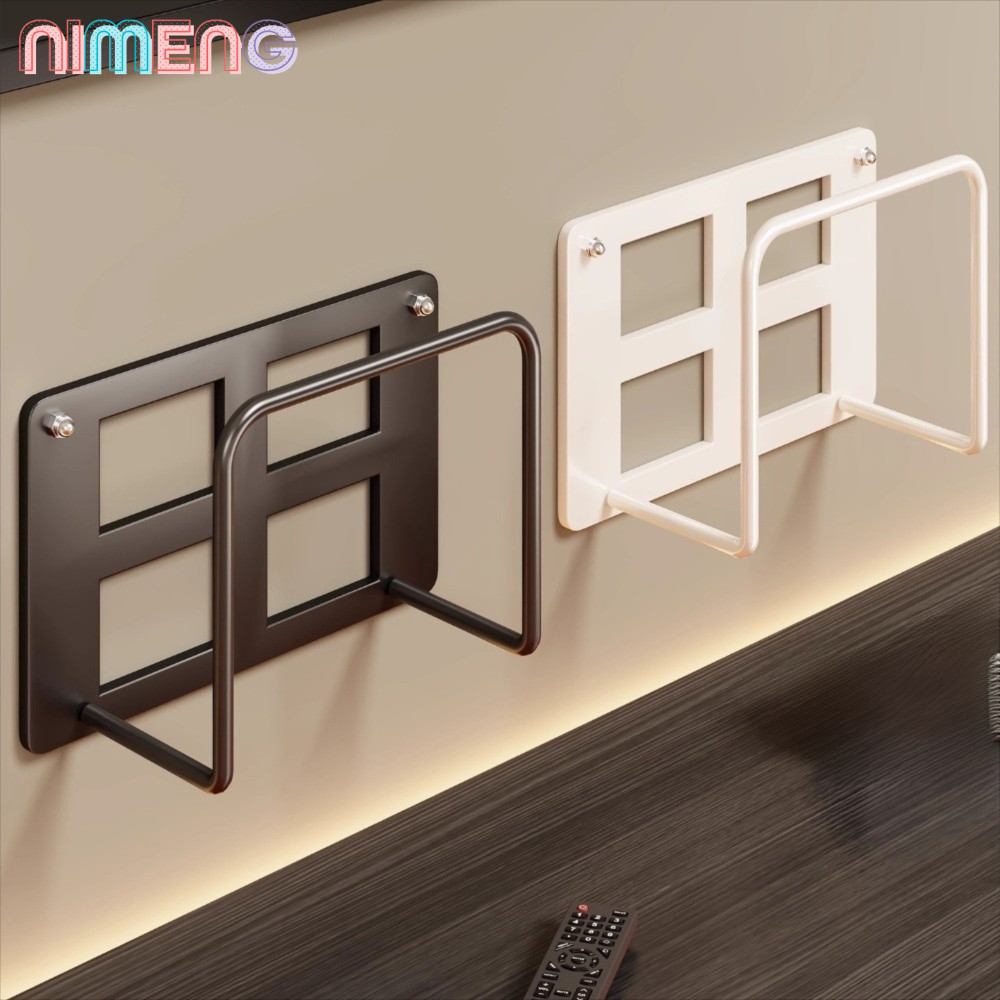 NIMENG ที่วางเราเตอร์, ชั้นเก็บของกล่องรับสัญญาณประหยัดพื้นที่ติดผนัง, ตัวยึดจัดเก็บ WiFi โลหะอเนกประสงค์ที่ใช้งานได้จริง