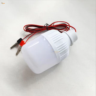 หลอดไฟแขวน LED DC12V พร้อมสายหนีบแบตเตอรี่ แสงสว่างคมชัด ใช้งานได้ทุกสถานที่
