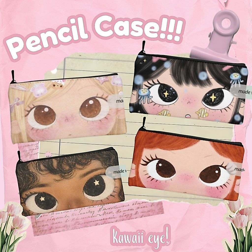 MATA KAWAI EYE PENCIL CASE CUTE EYE MOTIF PENCIL BOX [KAWAI VERSION]