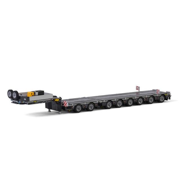 [WSI] 6 AXLE DOLLY 2 Low Flatbed Trailer Model Alloy Simulation Model 1: 50 04-2031