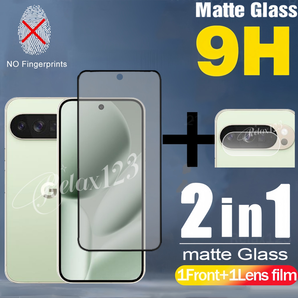สําหรับ Google Pixel 10 Pro XL 2in1 Matte Frosted Glass และเลนส์ฟิล์มสําหรับ Google Pixel10 Pixel10P