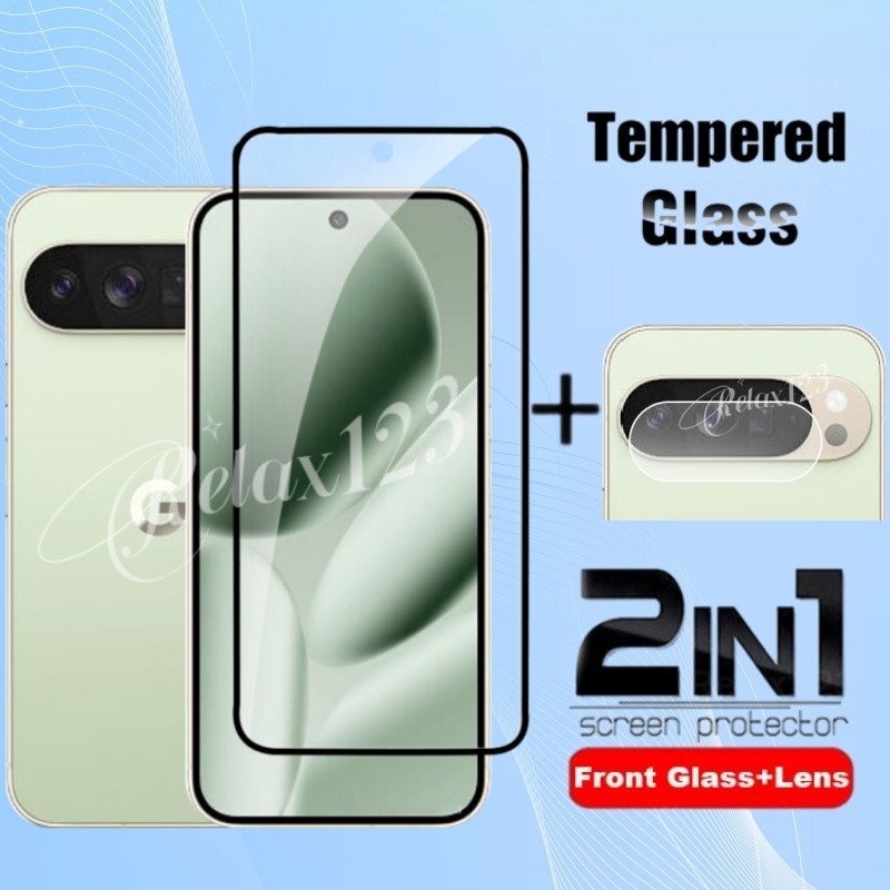 สําหรับ Google Pixel 10 Pro XL 5G 2IN1 Full Screen Protector กระจกนิรภัยสําหรับ Google Pixel10 Pixel