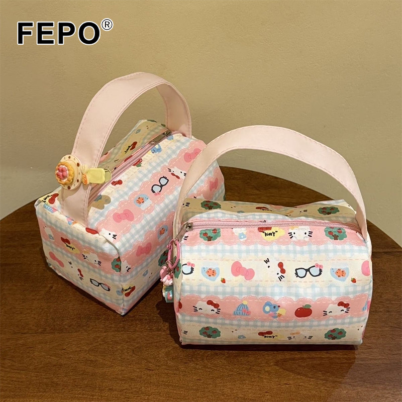 เฟโป ความจุขนาดใหญ่มือถือกระเป๋าเครื่องสําอางแบบพกพาพับเก็บได้กระเป๋าเดินทางอุปกรณ์อาบน้ํากระเป๋าจัดเก็บ - รูปที่ 7